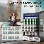 EUHOMY 24-Inch Built-In Beverage Cooler Fridge