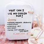 Compact White Mini Fridge for Makeup & Skincare
