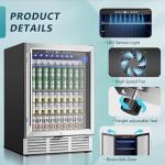 EUHOMY 24-Inch Built-In Beverage Cooler Fridge