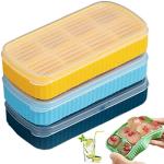 Set of 3 Mini Ice Cube Trays with Lids