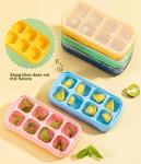 Set of 3 Mini Ice Cube Trays with Lids
