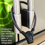 Urban August Black French Door Refrigerator Lock
