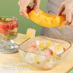 Set of 3 Mini Ice Cube Trays with Lids
