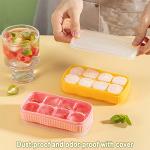 Set of 3 Mini Ice Cube Trays with Lids