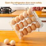 Clear Acrylic Flippable Egg Holder for Refrigerator