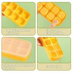Set of 3 Mini Ice Cube Trays with Lids