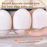Clear Acrylic Flippable Egg Holder for Refrigerator