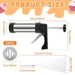 Stainless Steel Churro Maker with Cookie Press Kit