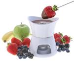 Swissmar Glow White 7-Piece Chocolate Fondue Set