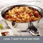 All-Clad 7 Quart Stainless Steel Nonstick Skillet