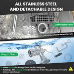 Huanyu Manual Meat Grinder - Heavy Duty Stainless Steel