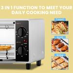COMFEE' Mini 2-Slice Toaster Oven – Easy Control