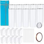 10 Pack 20oz Insulated Sublimation Tumblers