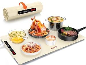 Electric Food Warming Mat with Adjustable Temperatures
