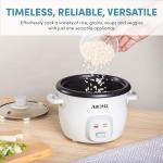 Aroma 4-Cup Rice and Grain Cooker, White
