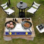 Vivicreate Portable 2 Burner Propane Gas Stove