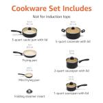 11-Piece Non-Stick Ceramic Cookware Set