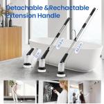 Cordless Electric Spin Scrubber with 8 Brush Heads