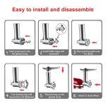 Metal Meat Grinder Attachment for KitchenAid Mixers