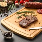 Organic Bamboo Cutting Board with Juice Groove