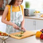 Organic Bamboo Cutting Board with Juice Groove