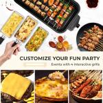 Pukomc 2-in-1 Electric Indoor Grill with Removable Plate