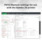 Food Safe 1.75mm Blue PETG 3D Printer Filament