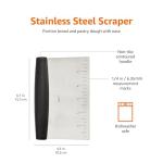 Amazon Basics 6" Stainless Steel Scraper/Chopper