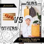 Bamboo Cutting Boards Set with Handles - 10 Pcs