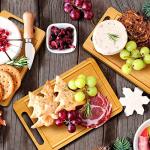 Bamboo Cutting Boards Set with Handles - 10 Pcs
