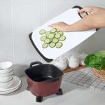DEFUTAY Non-Slip BPA-Free Cutting Board with Handle