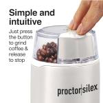 Proctor Silex Electric Coffee Grinder, Stainless Steel