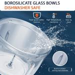 Bear Electric Food Processor with 2 Glass Bowls