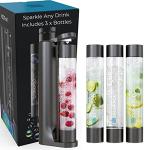Fizzpod Sparkling Water Maker with 3 Bottles