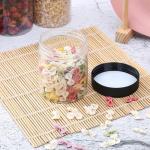 36PCS 8OZ Plastic Jars with Lids and Labels