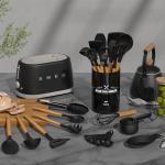 33-Piece Non-Stick Kitchen Utensils Set with Holder