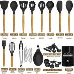 33-Piece Non-Stick Kitchen Utensils Set with Holder