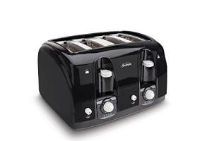 Sunbeam 4-Slice Wide Slot Toaster - Black