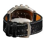 Avaner Oversized Dual Time Zone Leather Watch