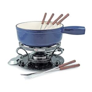 Swissmar Lugano 9-Piece Cast Iron Fondue Set