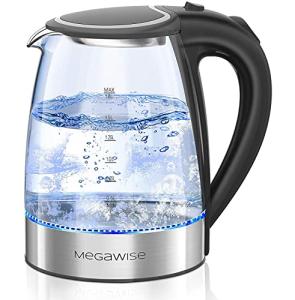 MegaWise 1.8L Electric Glass Kettle with LED Light