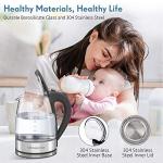 MegaWise 1.8L Electric Glass Kettle with LED Light