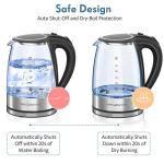 MegaWise 1.8L Electric Glass Kettle with LED Light