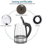 MegaWise 1.8L Electric Glass Kettle with LED Light