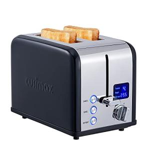 CUSIMAX Stainless Steel Toaster with LED Display