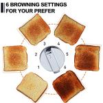 CUSIMAX Stainless Steel Toaster with LED Display