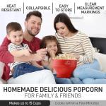 Zulay Collapsible Microwave Popcorn Popper Bowl