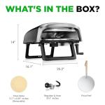 NutriChef Outdoor Pizza Oven with Rotating Pizza Stone