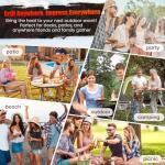SUNLIFER Charcoal Grill and Smoker Combo
