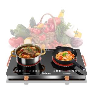 Nefaracy 2-Burner Electric Cooktop with Timer